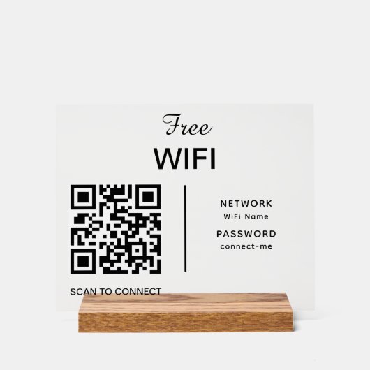 Balayage de code QR du réseau Wifi pour connecter (Recto)