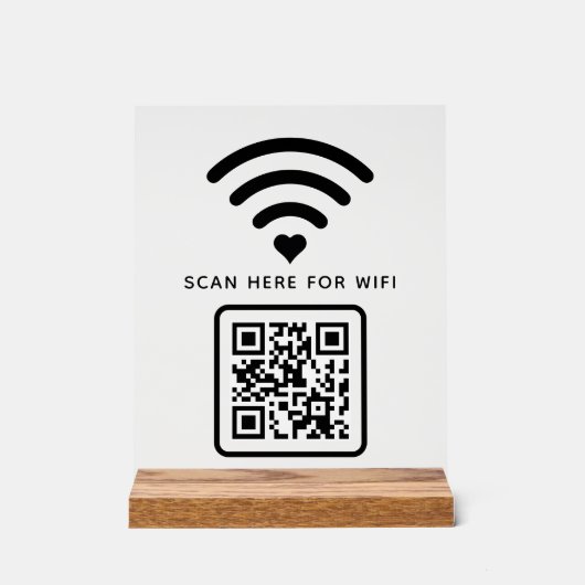 Balayage de code QR Wifi pour connecter auto-adhés (Recto)