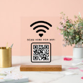 Balayage de code QR Wifi pour connecter auto-adhés (Mariage)