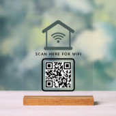 Balayage de code QR Wifi pour connecter auto-adhés (Neutre)