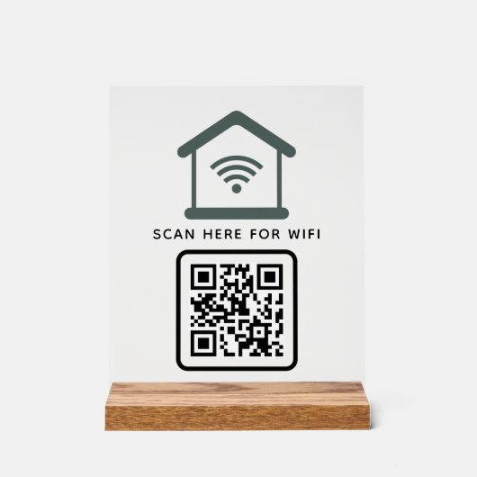 Balayage de code QR Wifi pour connecter auto-adhés (Recto)