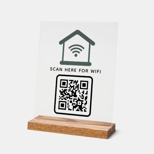 Balayage de code QR Wifi pour connecter auto-adhés (Angle)
