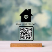 Balayage de code QR Wifi pour connecter auto-adhés (Neutre)