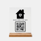 Balayage de code QR Wifi pour connecter auto-adhés (Recto)