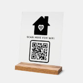 Balayage de code QR Wifi pour connecter auto-adhés (Angle)