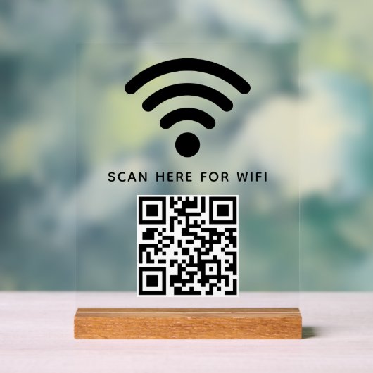 Balayage de code QR Wifi pour connecter auto-adhés (Neutre)
