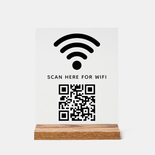 Balayage de code QR Wifi pour connecter auto-adhés (Recto)