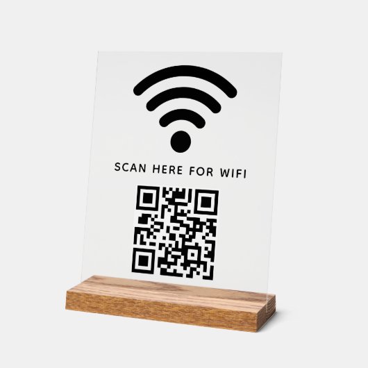 Balayage de code QR Wifi pour connecter auto-adhés (Angle)
