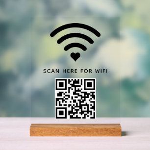 Balayage de code QR Wifi pour connecter auto-adhés