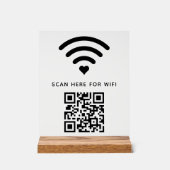 Balayage de code QR Wifi pour connecter auto-adhés (Recto)