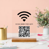 Balayage de code QR Wifi pour connecter auto-adhés (Mariage)