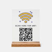 Balayage de code QR Wifi pour connecter auto-adhés (Recto)