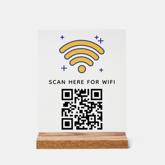 Balayage de code QR Wifi pour connecter auto-adhés (Recto)