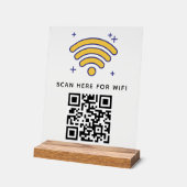 Balayage de code QR Wifi pour connecter auto-adhés (Angle)