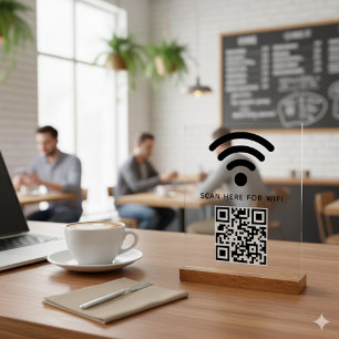 Balayage de code QR Wifi pour connecter auto-adhés