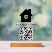 Balayage de code QR Wifi pour connecter auto-adhés (Neutre)