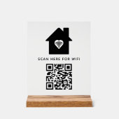 Balayage de code QR Wifi pour connecter auto-adhés (Recto)