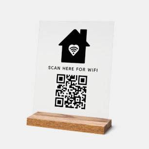 Balayage de code QR Wifi pour connecter auto-adhés