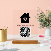 Balayage de code QR Wifi pour connecter auto-adhés (Mariage)