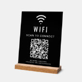 Balayage de code QR Wifi Pour Connexion Noir (Angle)