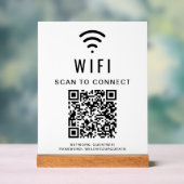 Balayage du code QR Wifi pour connecter le blanc (Neutre)