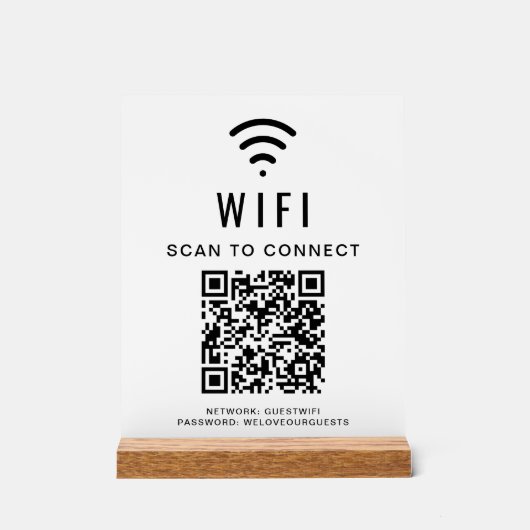 Balayage du code QR Wifi pour connecter le blanc (Recto)