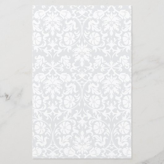 Balayage floral bleu bébé - Menu (Dos)