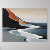 Balayage incurvé - Impression minimaliste d'une va (Devant)