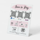 Balayage rose pour payer le Modèle | Panneau de pa (Recto)