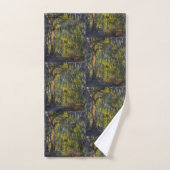 Balayage Willow par Claude Monet, oeuvre d'art cla (Serviette à main)