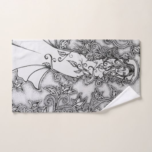 Balayé Ink Goddess Pagan Art (Serviette à main)