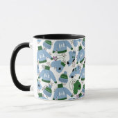Balayeuses d'hiver nordiques et Mittens Blue Mug (Gauche)