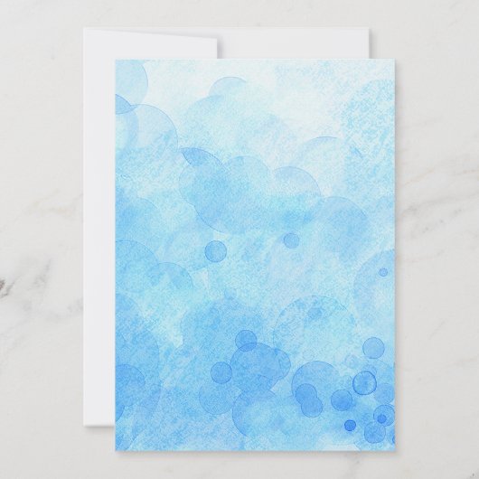 Balballonjongen Eerste verjaardag Uitnodiging Boho (Achterkant)