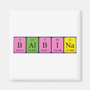 Balbina periodieke lijstnaam magnet magneet
