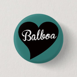 Balboa Black Heart Jade Ronde Button 3,2 Cm