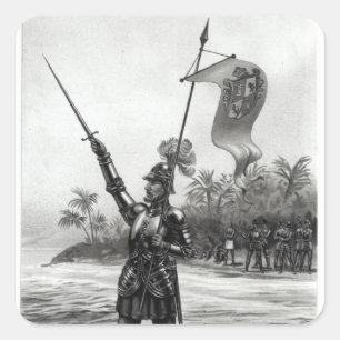 Balboa claimen Dominion Vierkante Sticker
