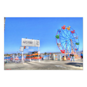 Balboa Fun Zone "Ferris Wheel" Foto Afdruk