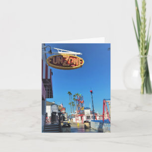Balboa Fun Zone, Newport Beach, Californië Bedankkaart