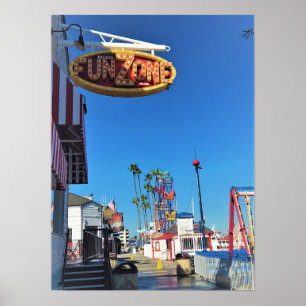Balboa Fun Zone, Newport Beach, Californië Poster