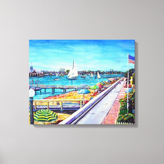 Balboa Island Newport Beach, Verenigde Staten Canvas Afdruk (Voorkant)
