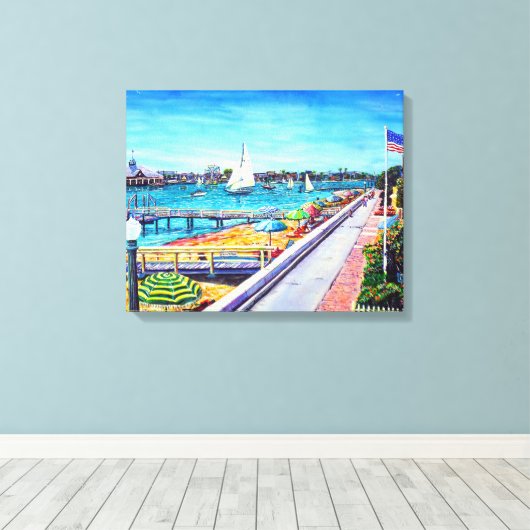 Balboa Island Newport Beach, Verenigde Staten Canvas Afdruk (Insitu (Houten vloer))