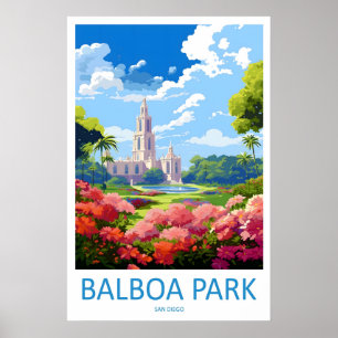 Balboa Park Oude Reisposter Ski Nationaal Poster