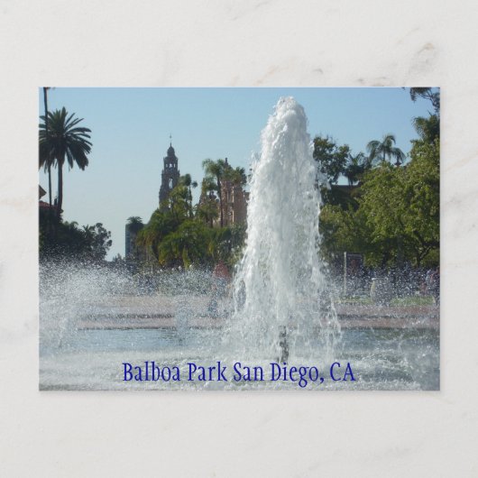 Balboa Park San Diego, CA Briefkaart (Voorkant)