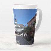 Balboa Pavillion, Newport Beach, Californië Latte Mok (Rechterhoek)