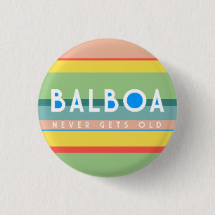 Balboa wordt nooit oud, Sandy Lewis-stijl Ronde Button 3,2 Cm