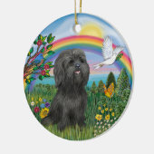 Balck Shih Tzu in Rainbow Bridge Ornament (Links)