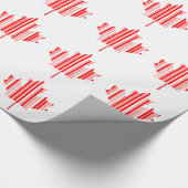 BALCODE CANADA-VLAG-streepjescode Cadeaupapier (Hoek)