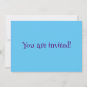 Balcon blanc bleu cupcake Anniversaire Invitation (Dos)