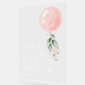 Balcon rose, Eucalyptus, Baby shower d'accueil (Angle)