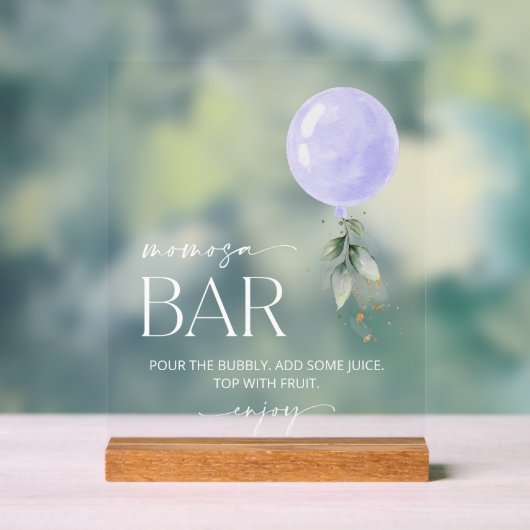 Balcon Violet, Eucalyptus, Verdure, Bar Momosa (Neutre)